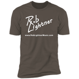 Rob Lightner White Logo NL3600 Next Level Premium Short Sleeve T-Shirt