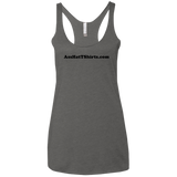 AssHatTShirts.com Black Logo NL6733 Next Level Ladies' Triblend Racerback Tank