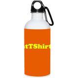 AssHatTShirts.com Yellow Logo 23663 20 oz. Stainless Steel Water Bottle