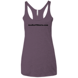 AssHatTShirts.com Black Logo NL6733 Next Level Ladies' Triblend Racerback Tank