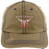 Wyatt Turner 6990 Distressed Unstructured Trucker Cap