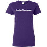 AssHatTShirts.com Ladies' White Logo Tee - G500L Gildan Ladies' 5.3 oz. T-Shirt