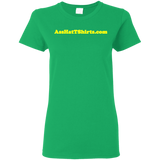AssHatTShirts.com Ladies' Yellow Logo Tee - G500L Gildan Ladies' 5.3 oz. T-Shirt
