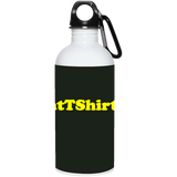 AssHatTShirts.com Yellow Logo 23663 20 oz. Stainless Steel Water Bottle