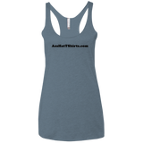 AssHatTShirts.com Black Logo NL6733 Next Level Ladies' Triblend Racerback Tank