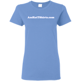 AssHatTShirts.com Ladies' White Logo Tee - G500L Gildan Ladies' 5.3 oz. T-Shirt