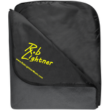 Rob Lightner Yellow Logo TB850 Port Authority Fleece & Poly Travel Blanket