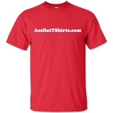 AssHatTShirts.com Kid's White Logo T-Shirt - G200B Gildan Youth Ultra Cotton