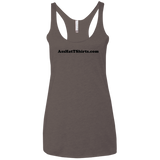 AssHatTShirts.com Black Logo NL6733 Next Level Ladies' Triblend Racerback Tank