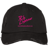 Rob Lightner Pink Logo DT600 District Distressed Dad Cap