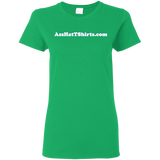AssHatTShirts.com Ladies' White Logo Tee - G500L Gildan Ladies' 5.3 oz. T-Shirt
