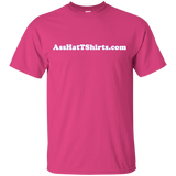 AssHatTShirts.com Kid's White Logo T-Shirt - G200B Gildan Youth Ultra Cotton